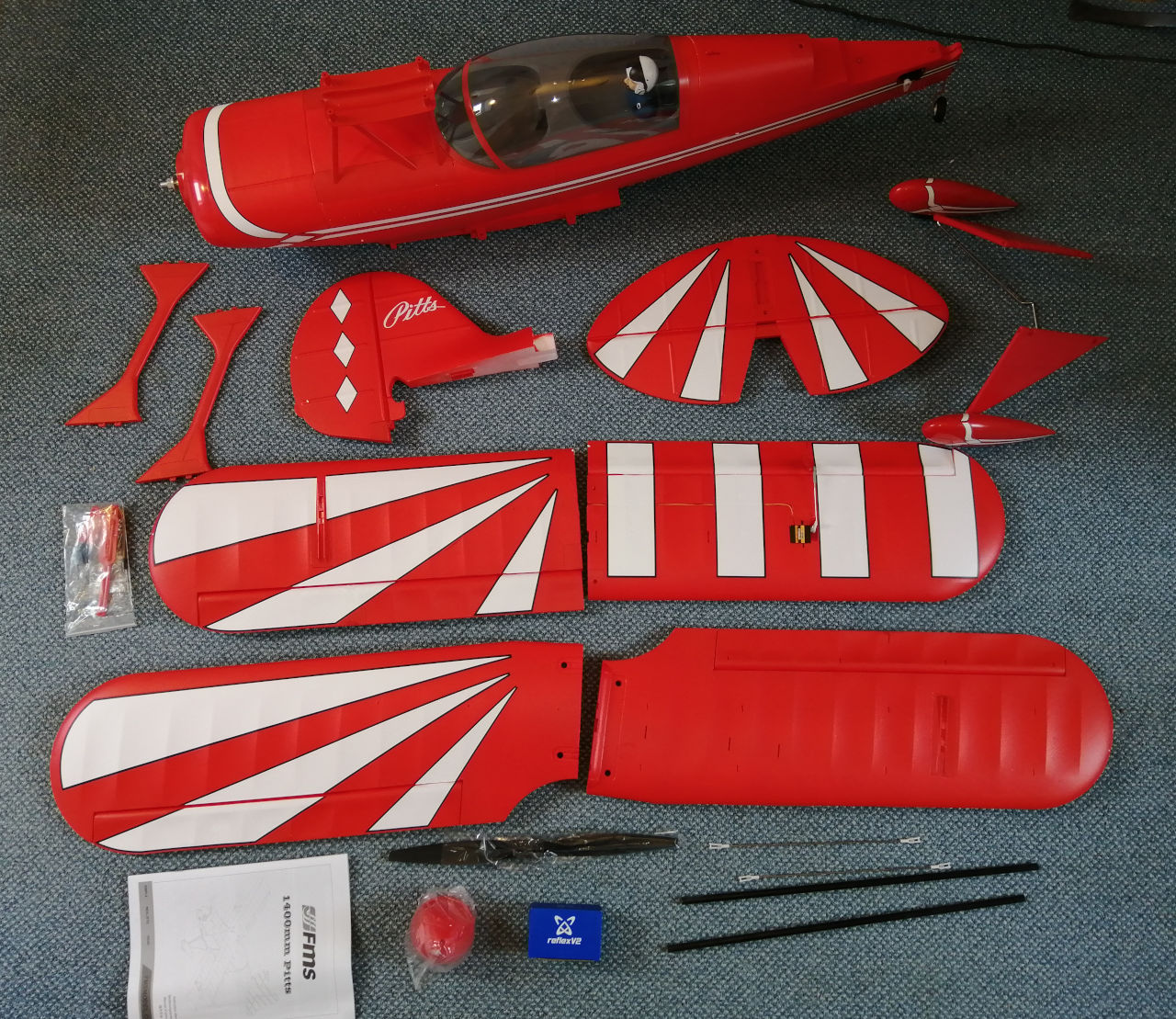 FMS Pitts V2 - Teile komplett