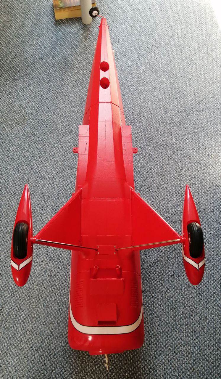 FMS Pitts V2 - Fahrwerk am Rumpf
